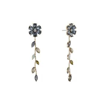 RiotLILY Premium Spring Fringe Earrings Fashionable Elegant Elegance Design Hoop Earrings Accessories Women's