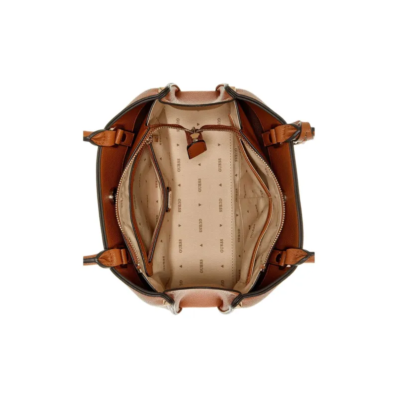 GUESS Meridian Polyurethane Shoulder Bag Women's Cognac Brandy-3