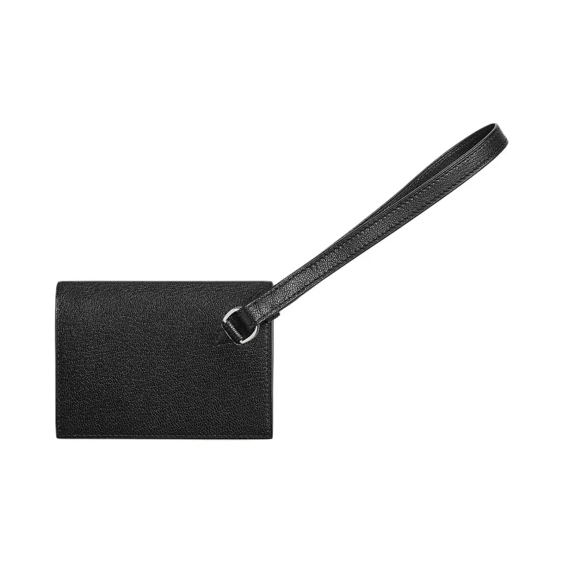 HERMES Kelly Pocket Chamkila Goat Skin Wallet Women's 89 Noir Black-1