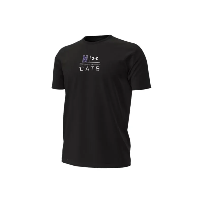 Under Armour Performance CottonCollegiate T Shirt Men's Black-0