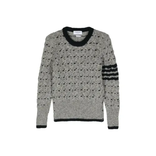 THOM BROWNE Crewneck Cable Knit Jumper