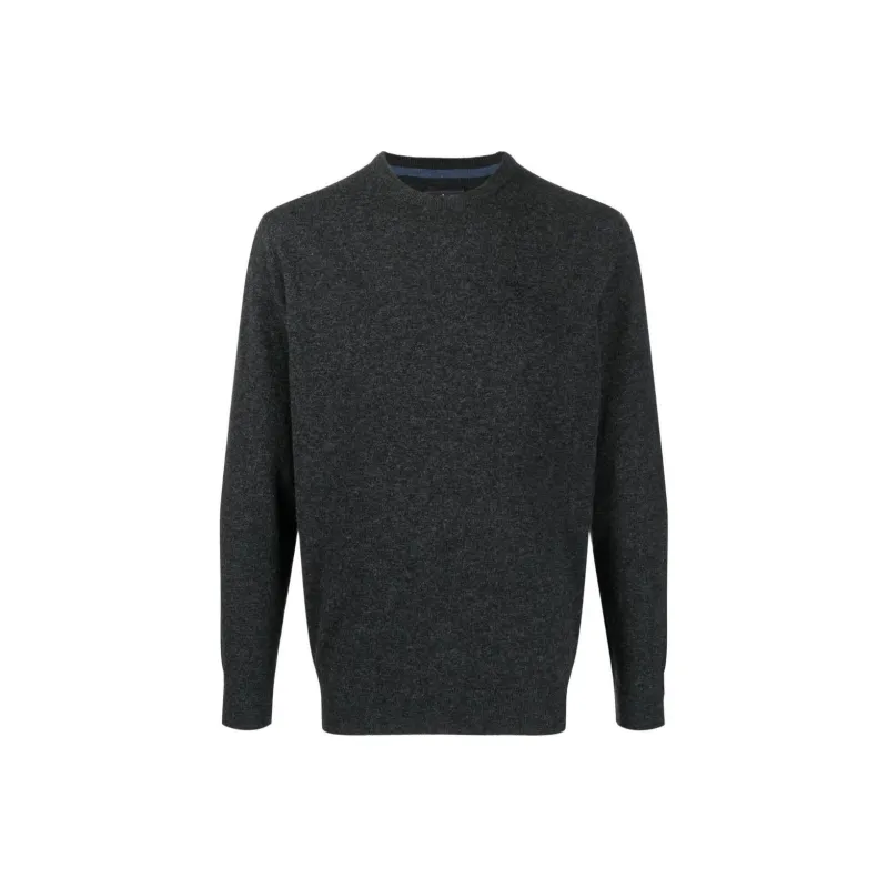 BARBOUR Logo Embroidered Crewneck Knitted Jumper-0