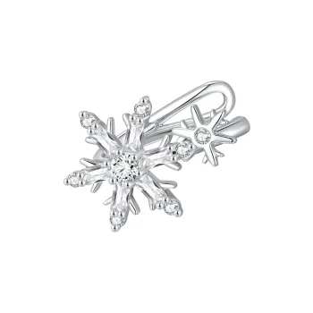 ZEGL Copper White Gold Plated Clip On Earrings Women's