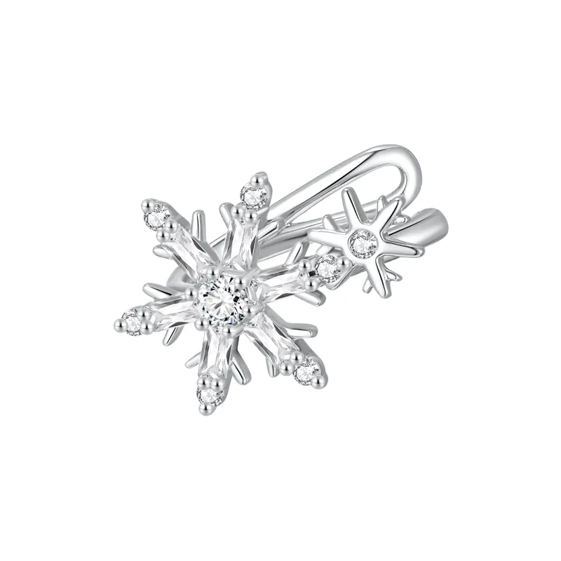 ZEGL Copper White Gold Plated Clip On Earrings Women's-0
