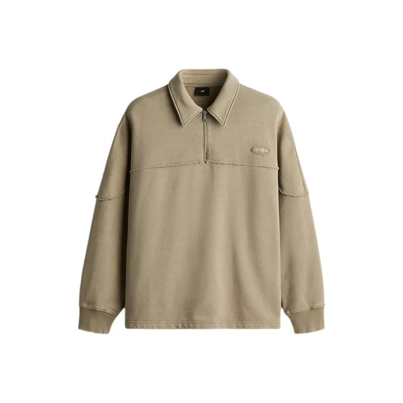 H&M Sweatshirts Men Beige-0