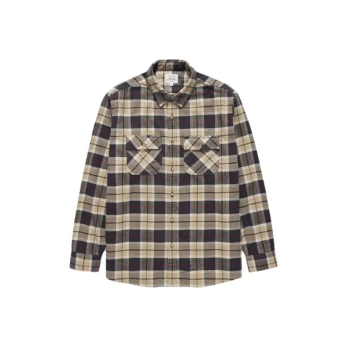 Jjjjound X Levis JJJJound Collaboration Shirts Unisex Khaki