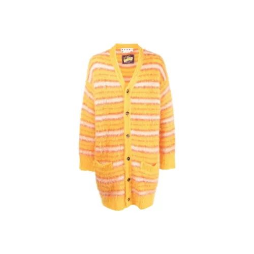 MARNI Striped Iconic Mohair Calvin Cardigan
