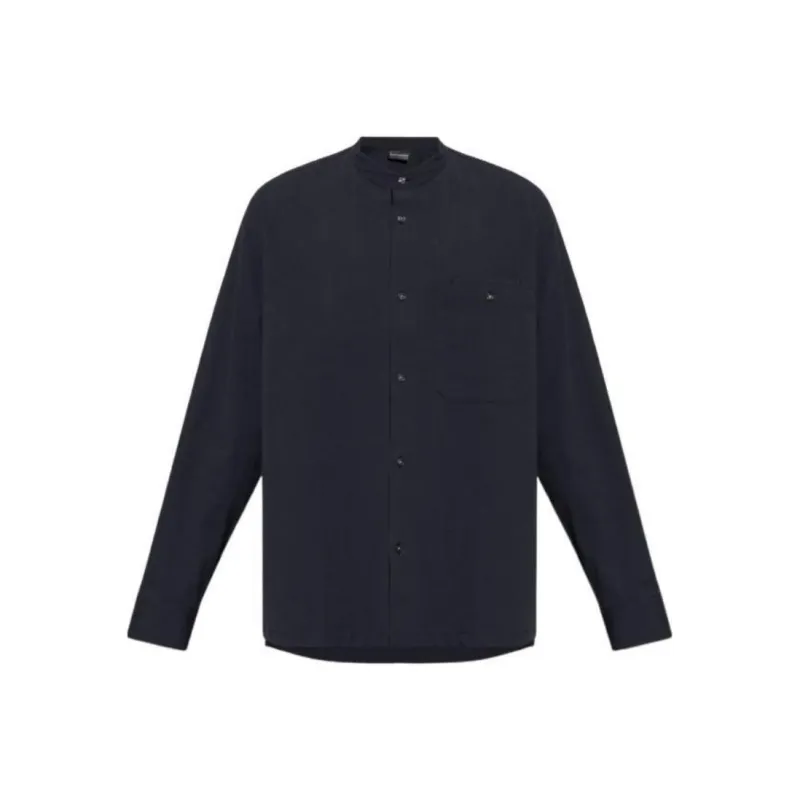 EMPORIO ARMANI Band collar Shirt-0