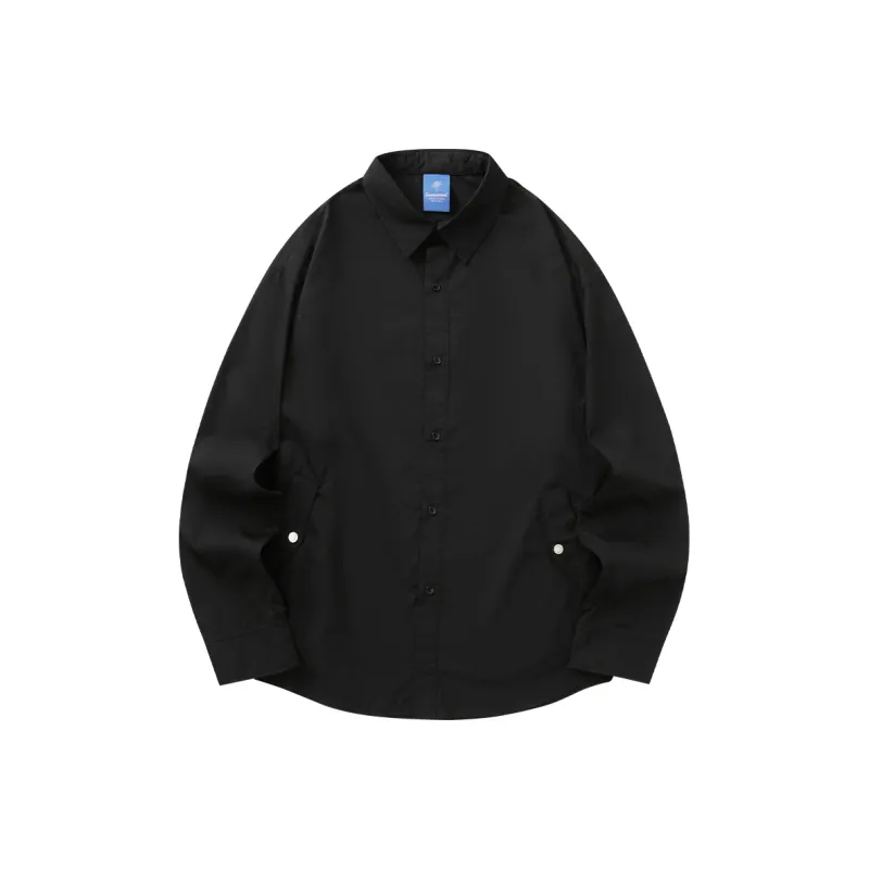 Suamoment Fall American Casual Shirt Unisex-4