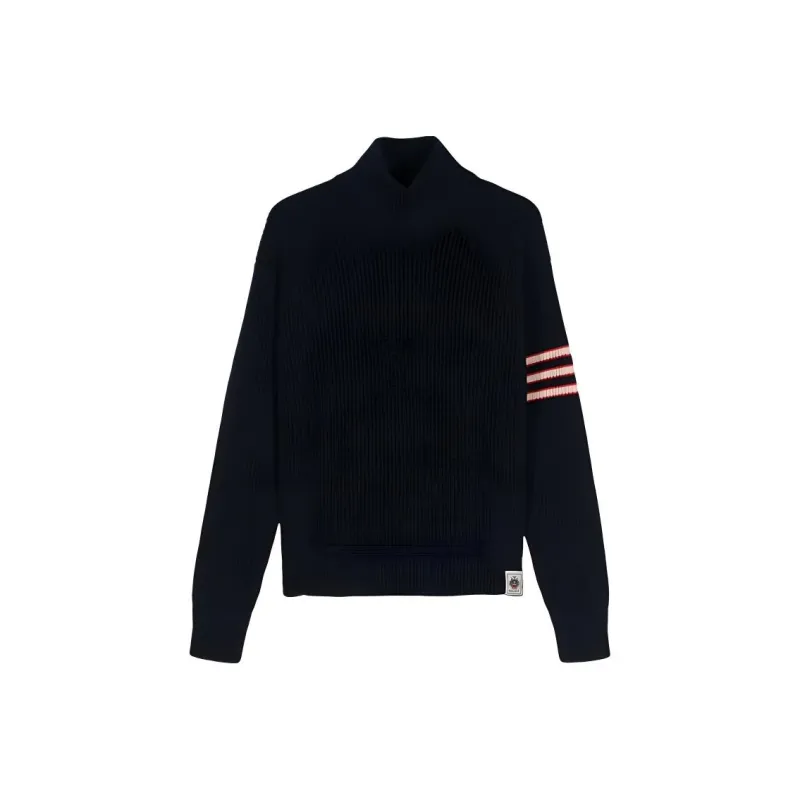 BALLY Striped Turtleneck Knitted Jumper-0