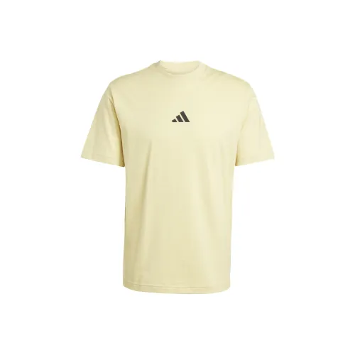 Adidas clothing Pull T Shirts Men Yellow