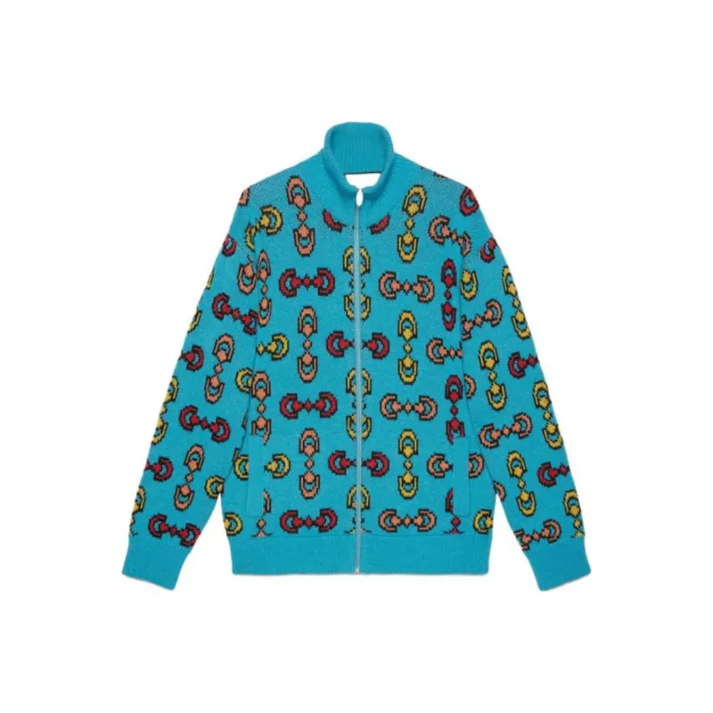 GUCCI Horsebit Jacquard Wool Bomber Jacket-0