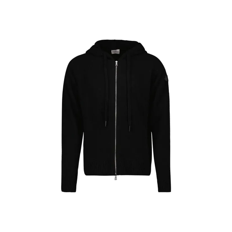 Moncler Zip-Up Knitted Hoodie-0