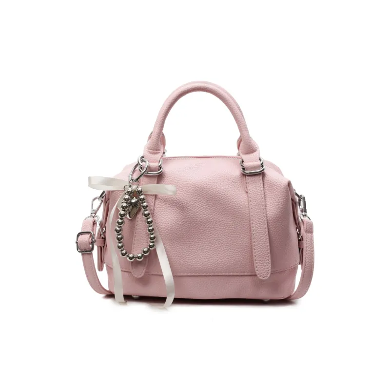 PINK·LAND PU One Shoulder Handbag Women's Black/Ecru/Yellow/Pink/Purple/Blue-22