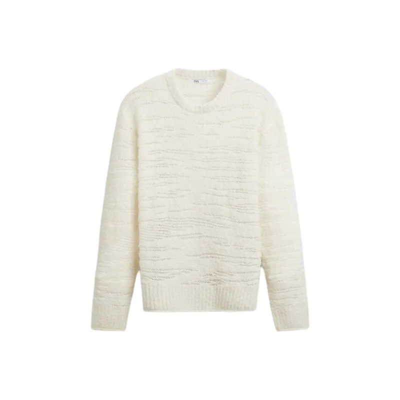 ZARA Sweaters Men White-0