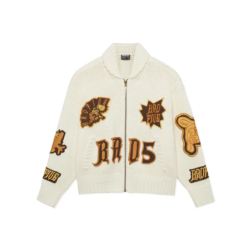 LiNing Badfive Sweater Men's Ecru-0