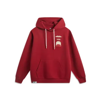 LiNing x GUGONG LIANMINGKUAN Rijin Doujin Collection Sweatshirt Unisex Deep Rich Red