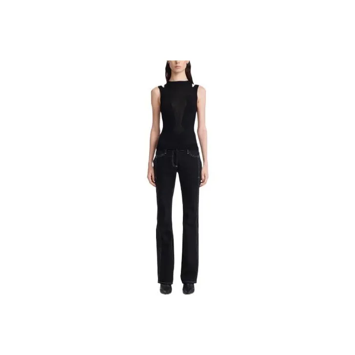 DION LEE Tank Tops Unisex Black-0