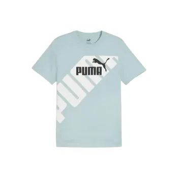 PUMA Power T Shirts Men Turquoises