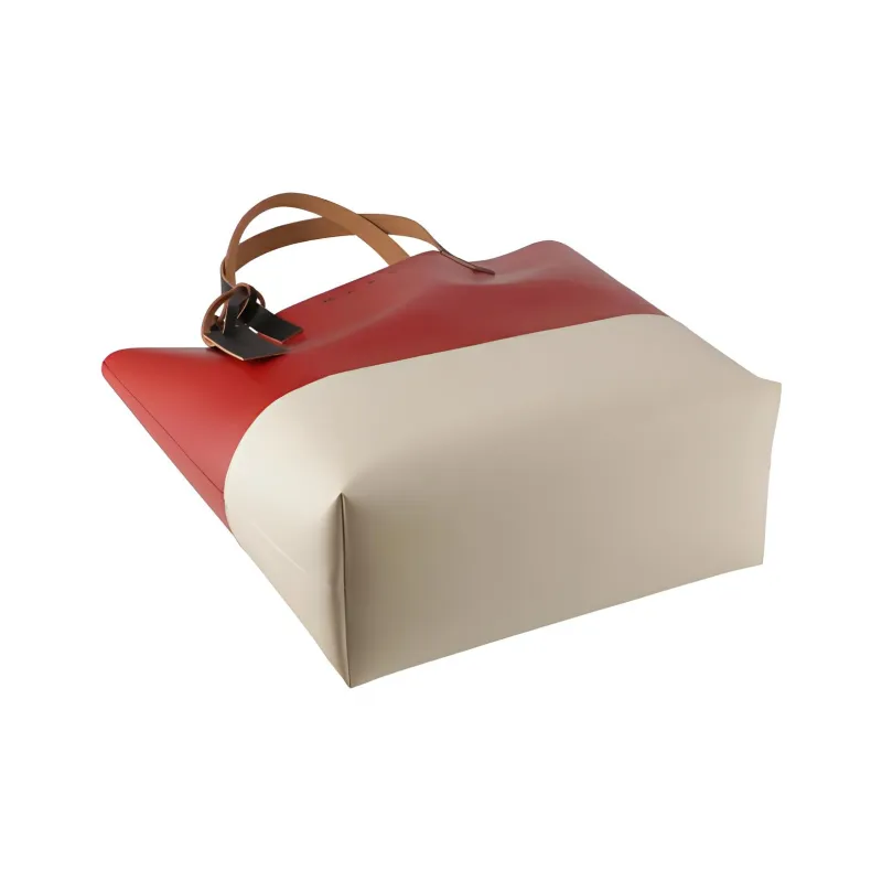 MARNI Sheepskin One Shoulder Handbag Regular Women's Red-3