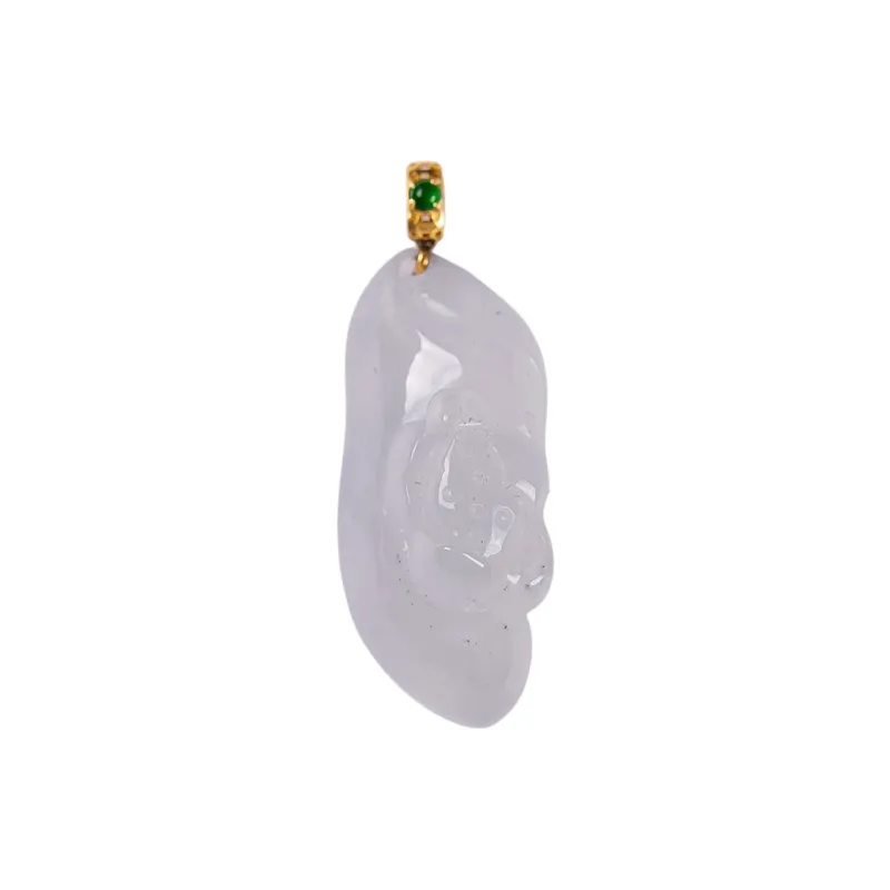 Execute The Blessing Ice Type Jadeite Pendants Unisex-0
