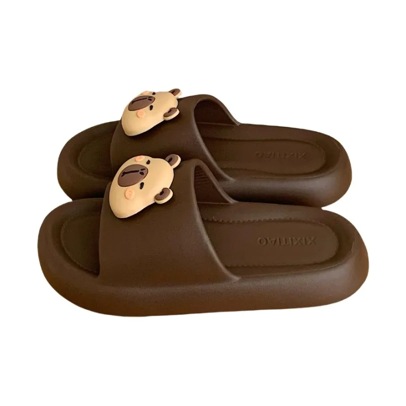 SHIGUDE Slippers Men's & Women's, Black-18