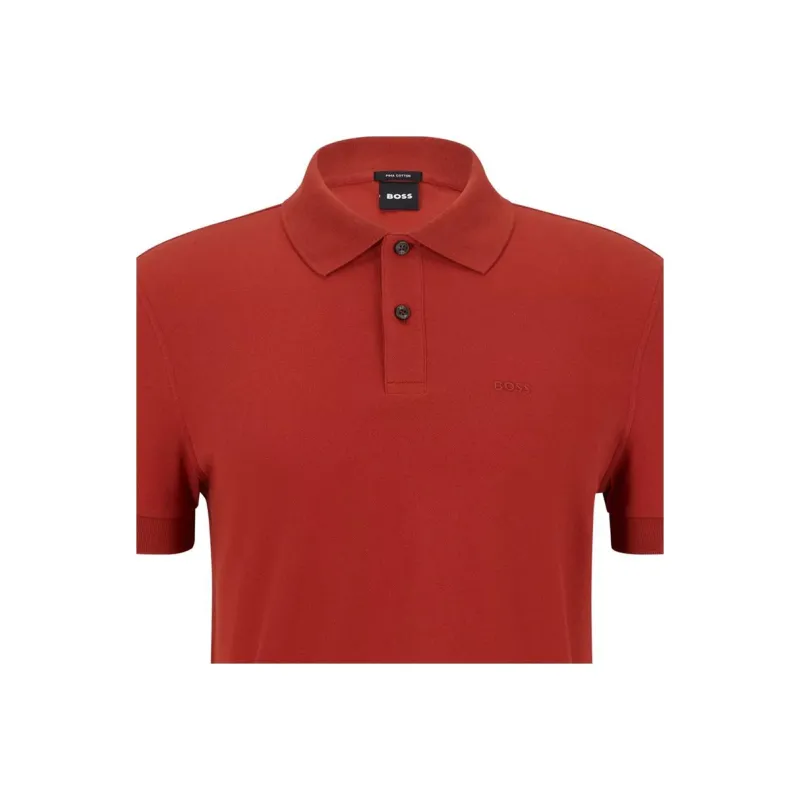 HUGO BOSS Polo Shirts Men Scarlet-2