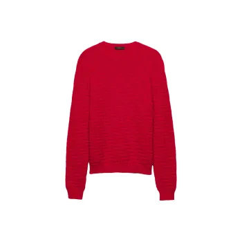 PRADA SS24 Sweater Men's Blood Red