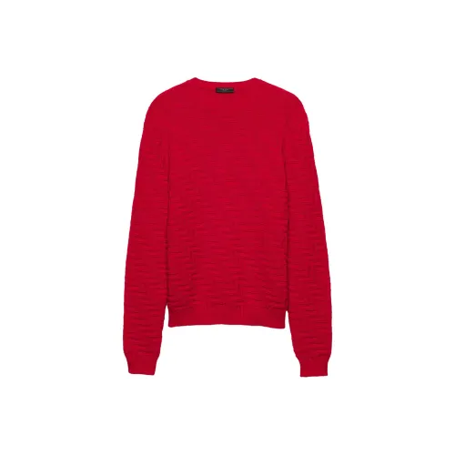 PRADA SS24 Sweater Men's Blood Red