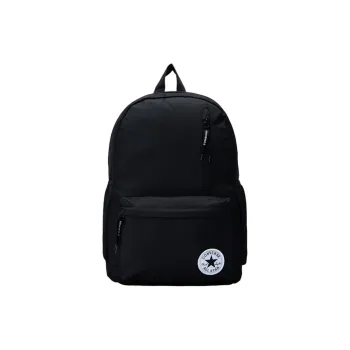 Converse Polyester Backpack Student Backpack Medium Size Unisex Black
