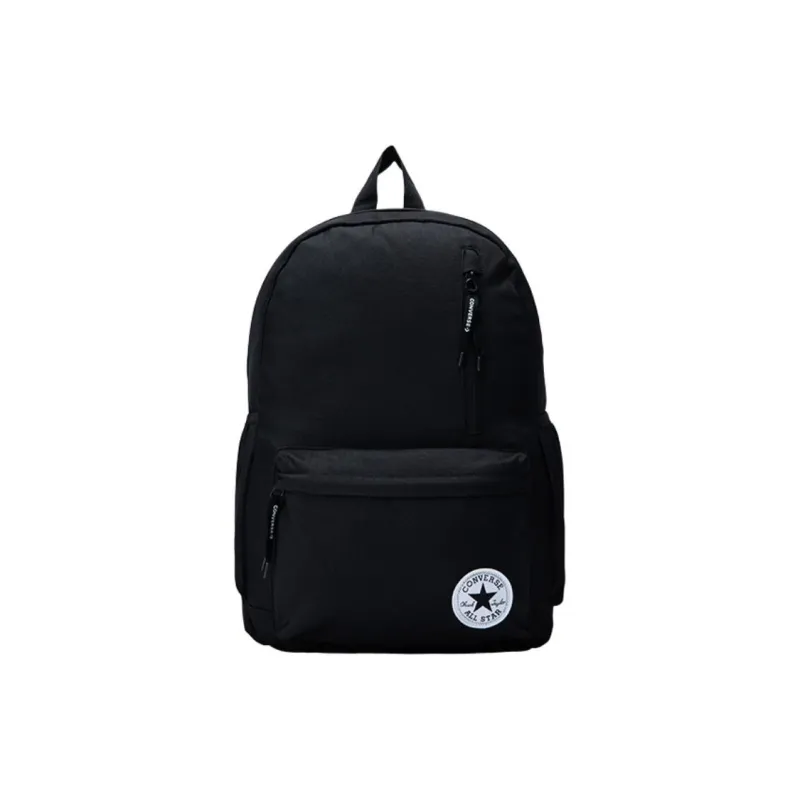 Converse Polyester Backpack Student Backpack Medium Size Black-0