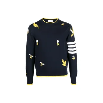 THOM BROWNE Sweaters Men Marine Blue