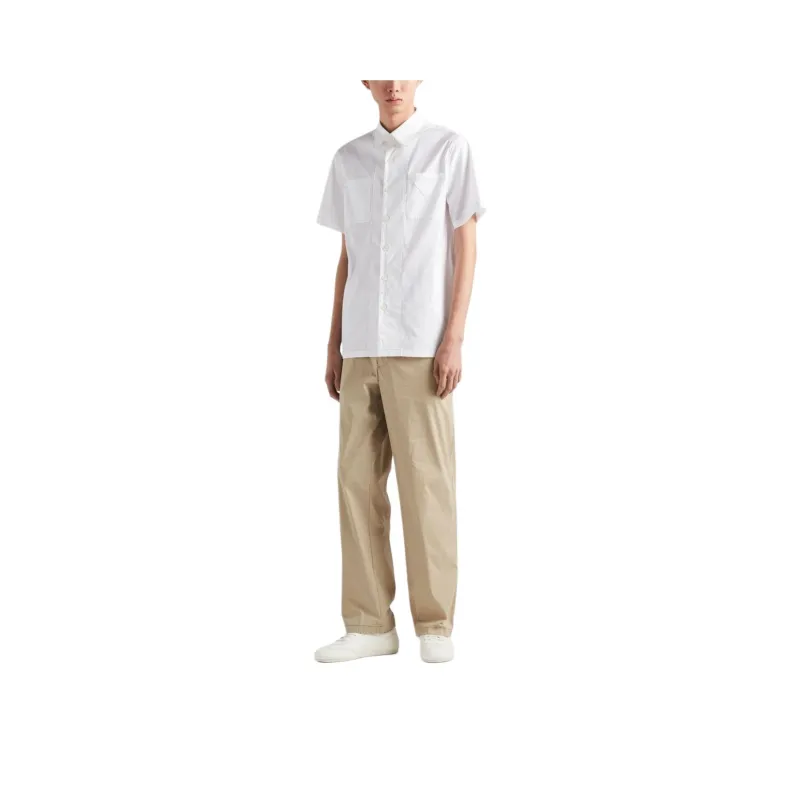 PRADA Triangle logo Short sleeve Shirt-0