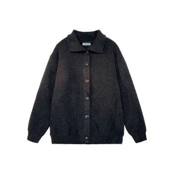 FONDLOOK Sweater Coat Unisex Apricot