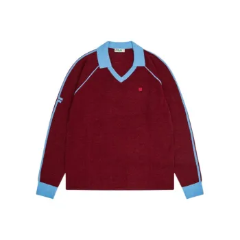 FILA FW24 Line Squadra Sweater Men's Red