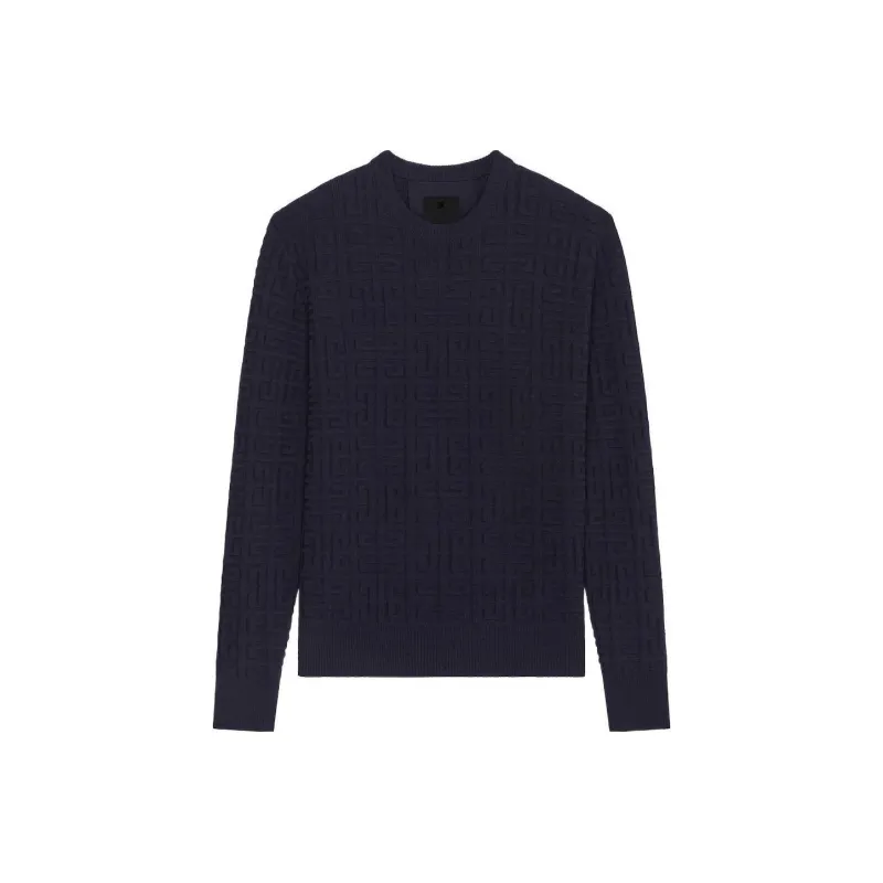 Givenchy Textured All Over 4G Crewneck Sweater-0