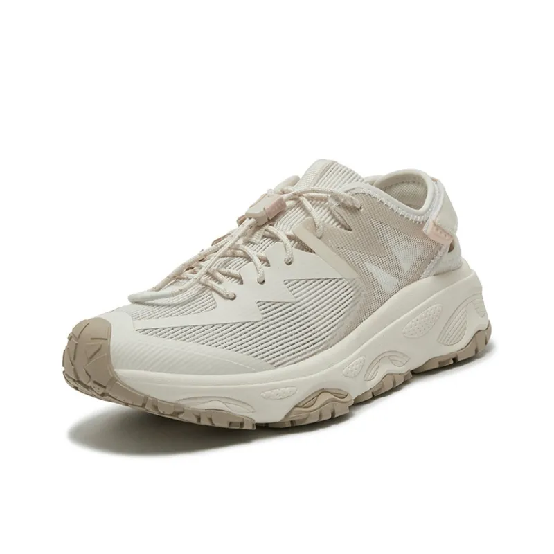 361° Abrasion Resistant Breathable Quick Dry Slip Resistant Low Top Casual Running Shoes Women's Lotus Seed White-1