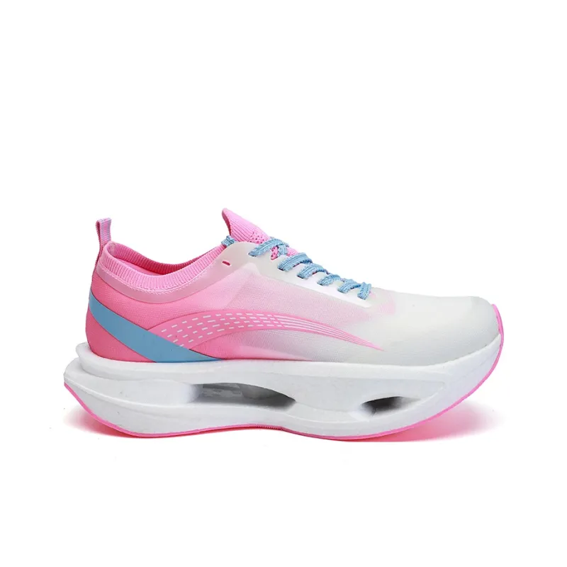 MOREMORENOISE Low Top Running Shoes Men's Pink Blue Mismatched Color-1