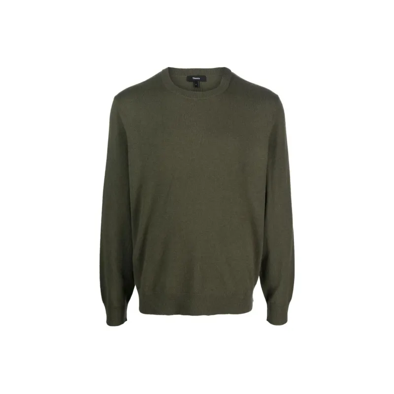 THEORY Cashmere Sweaters Men Dark Green-0