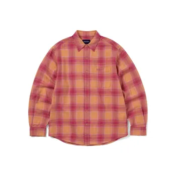 Thisisneverthat FW24 Shadow Plaid Flannel Shirt Unisex Pink