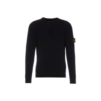 STONE ISLAND Logo Patch Knitted Jumper