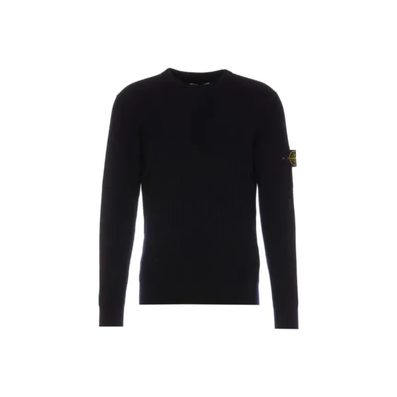 STONE ISLAND Logo Patch Knitted Jumper-0