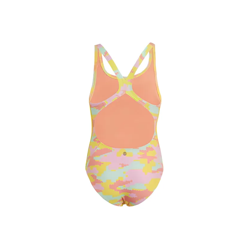 Adidas Lego One-piece Swimsuit Women's Yellow Coral-1