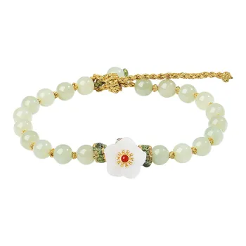 Fu Ru Ji Bracelets White Jade/Pale Greenish White Jade Women's
