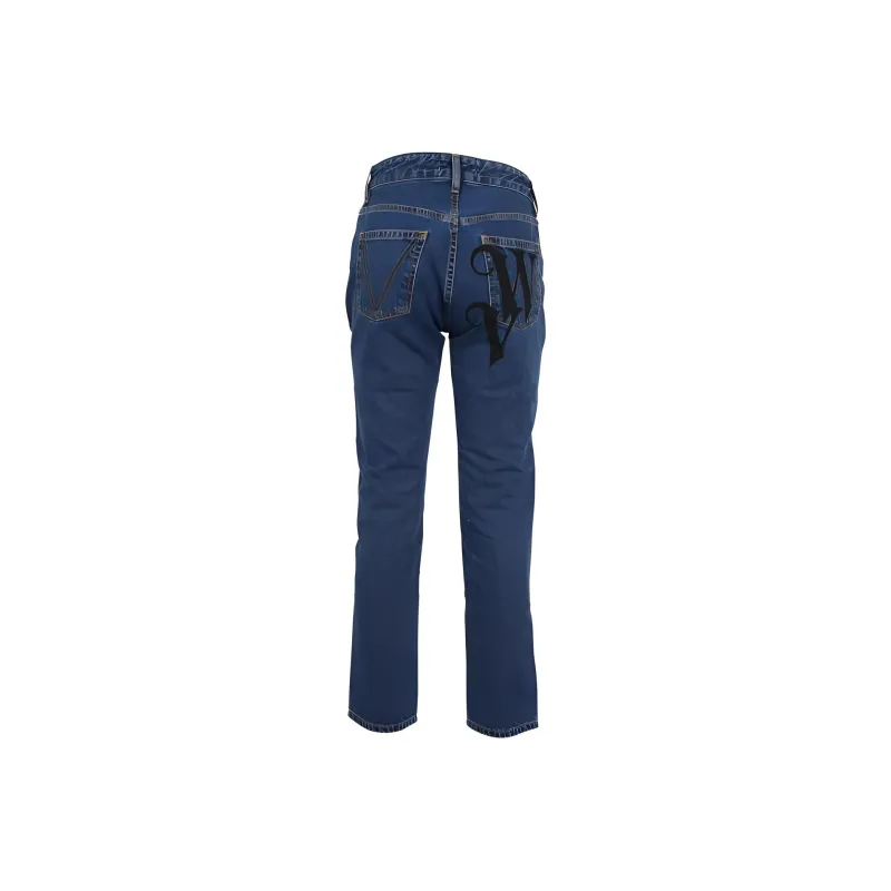 Vivienne Westwood Logo Printed Straight Leg Jeans-1