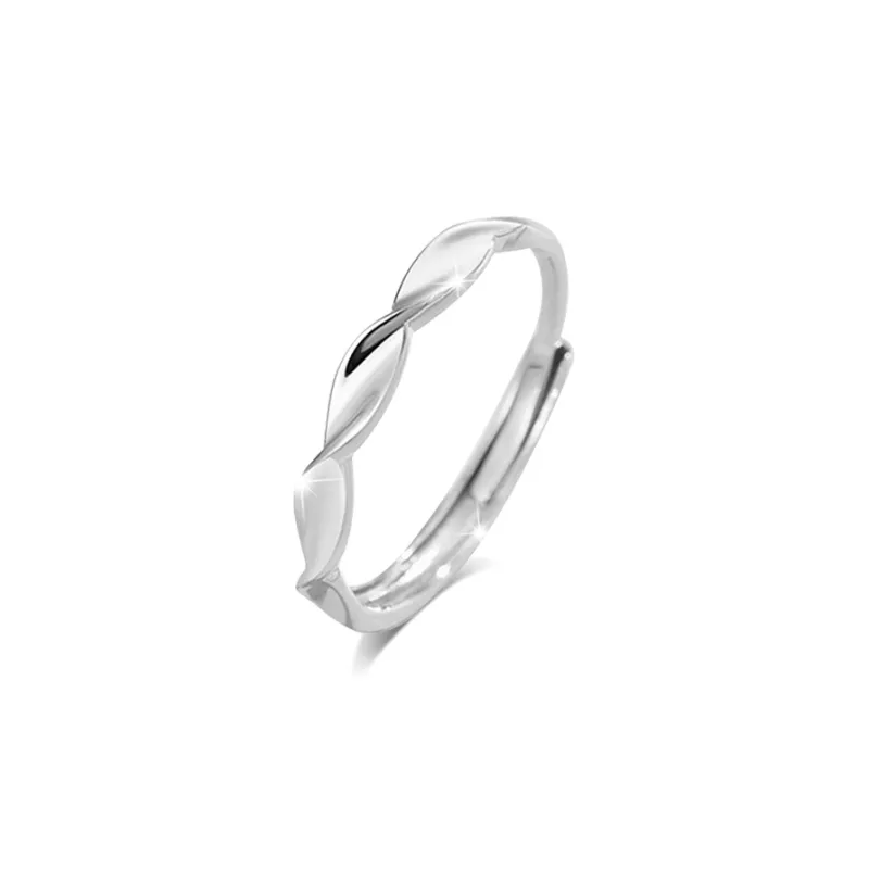 BLANK IN BLANK Sterling Silver Rings Unisex-5