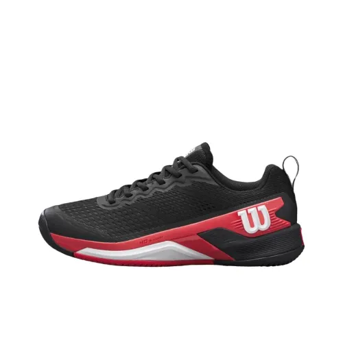 Wilson RUSH PRO 4.5 Anti Slip Wear Resistant Low Top Tennis Shoes Men's Black