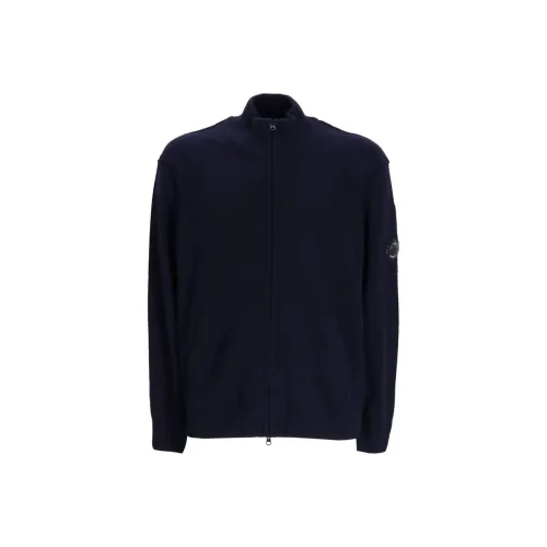 C.P.Company Lens Detailed Zip Up Knitted Cardigan