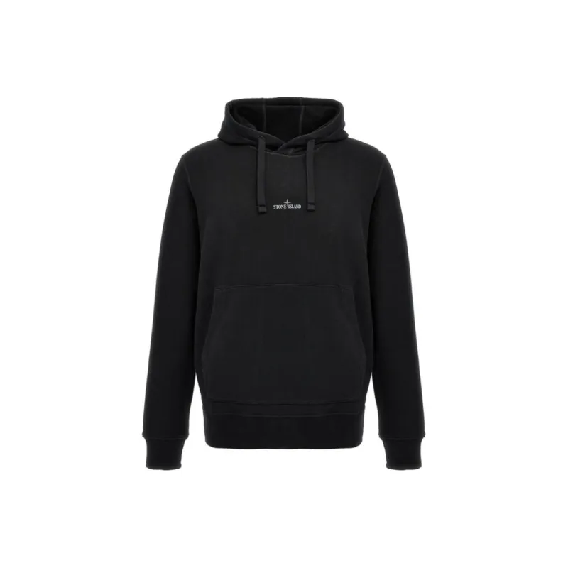 STONE ISLAND Logo Printed Drawstring Hoodie-0