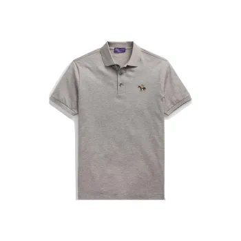 Ralph Lauren Purple Label Polo Shirt Men's Light Heather Gray